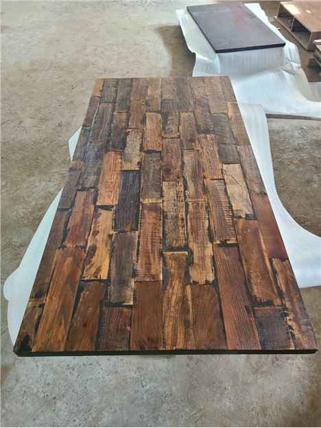 Stolna ploča od punog drva od furnira starog brijesta