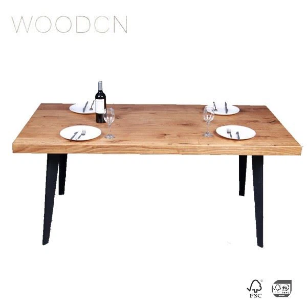 Veneer Oak Wood Table For Restaurant