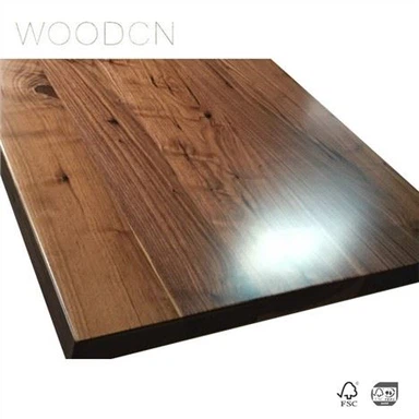 Uredski stol s lijepljenim rubom od čvrstog crnog oraha