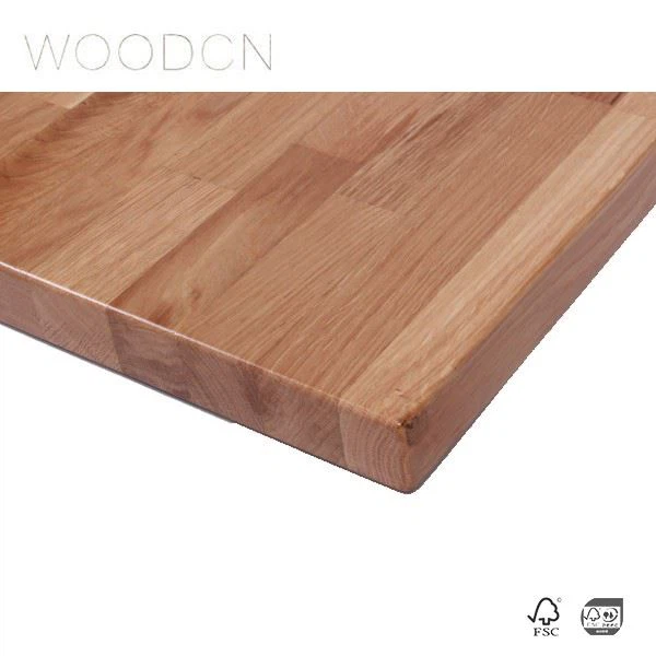 White Oak Wood Butcher Block Dining Table